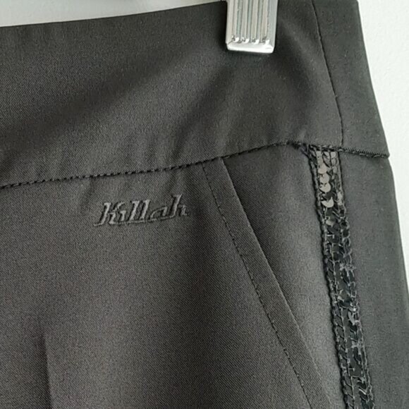KILLAH by MISS SIXTY | Italy Side Sequin Tape Trousers Dress Pants Black Sz 28 - Picture 5 of 14